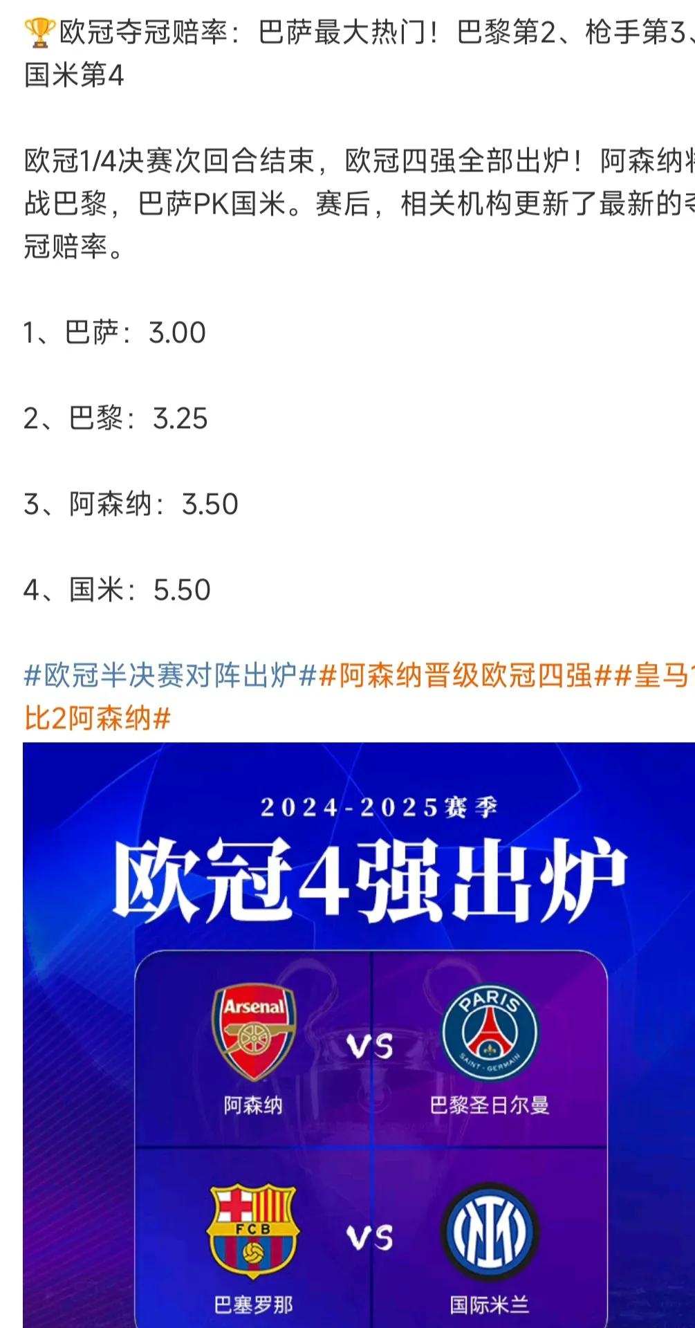 欧冠改制后哪队战绩最佳？巴萨4冠1亚，米兰第3